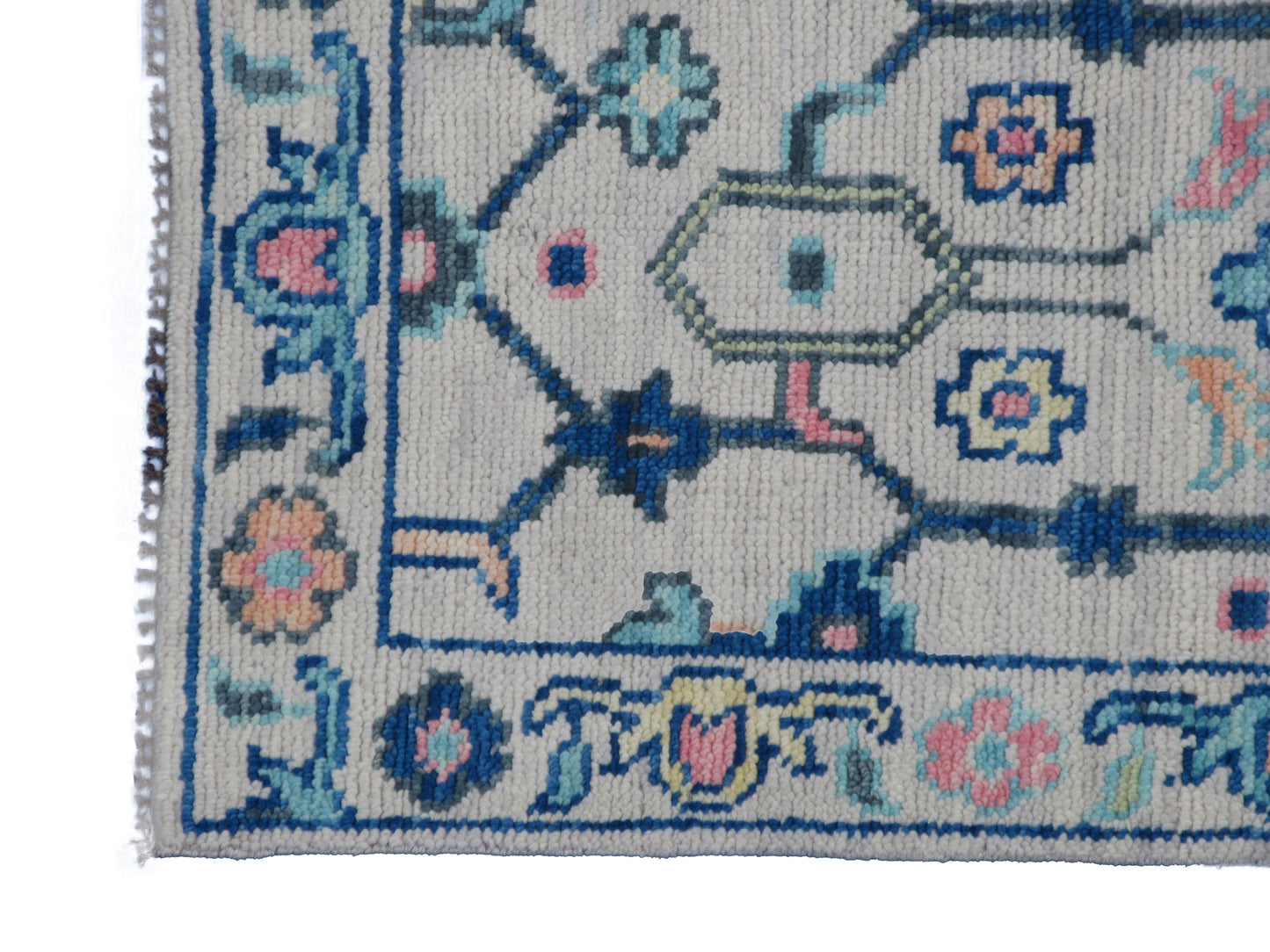 Handmade Pure Wool Runner Rug 5.11x2.8 Feet | Hand-Knotted | Floral Pattern